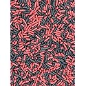 Red and Black Sprinkles for Cake, Cupcake, Cookie Decorations, Ice Cream and Donut Toppings Edible Decorating Baking Supplies - 4 oz package mix