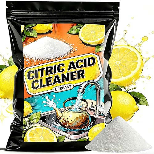 uereasy Distiller Descaler Citric Acid Cleaner, 16 oz Bulk for Cleaning Water Distillers, Pure Citric Acid Crystals Universal Residue Descaling