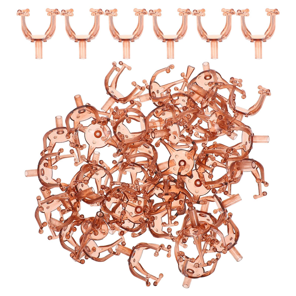 DECHOUS 50pcs Plastic Bouquet Holder Candy Boxes Decorative Flower Packaging for Weddings