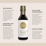 San-J - Organic Gluten Free Tamari Soy Sauce with 25% Less Sodium - Specially Brewed - Made with 100% Whole Soy - 64 oz. Bottle