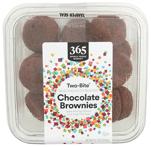 365 by Whole Foods Market, Two-Bite Chocolate Brownies, 11.3 oz, Frozen