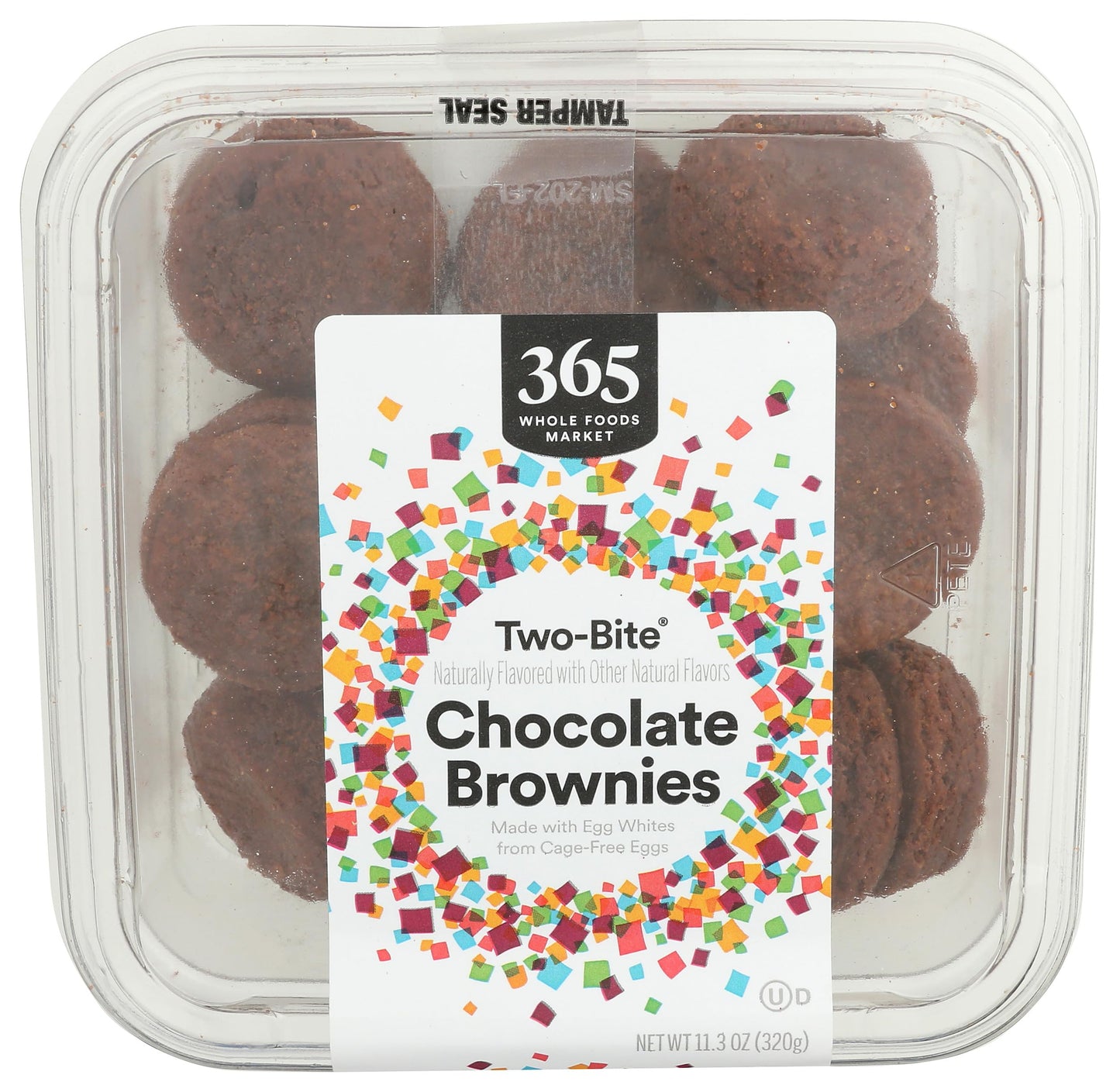 365 by Whole Foods Market, Two-Bite Chocolate Brownies, 11.3 oz, Frozen