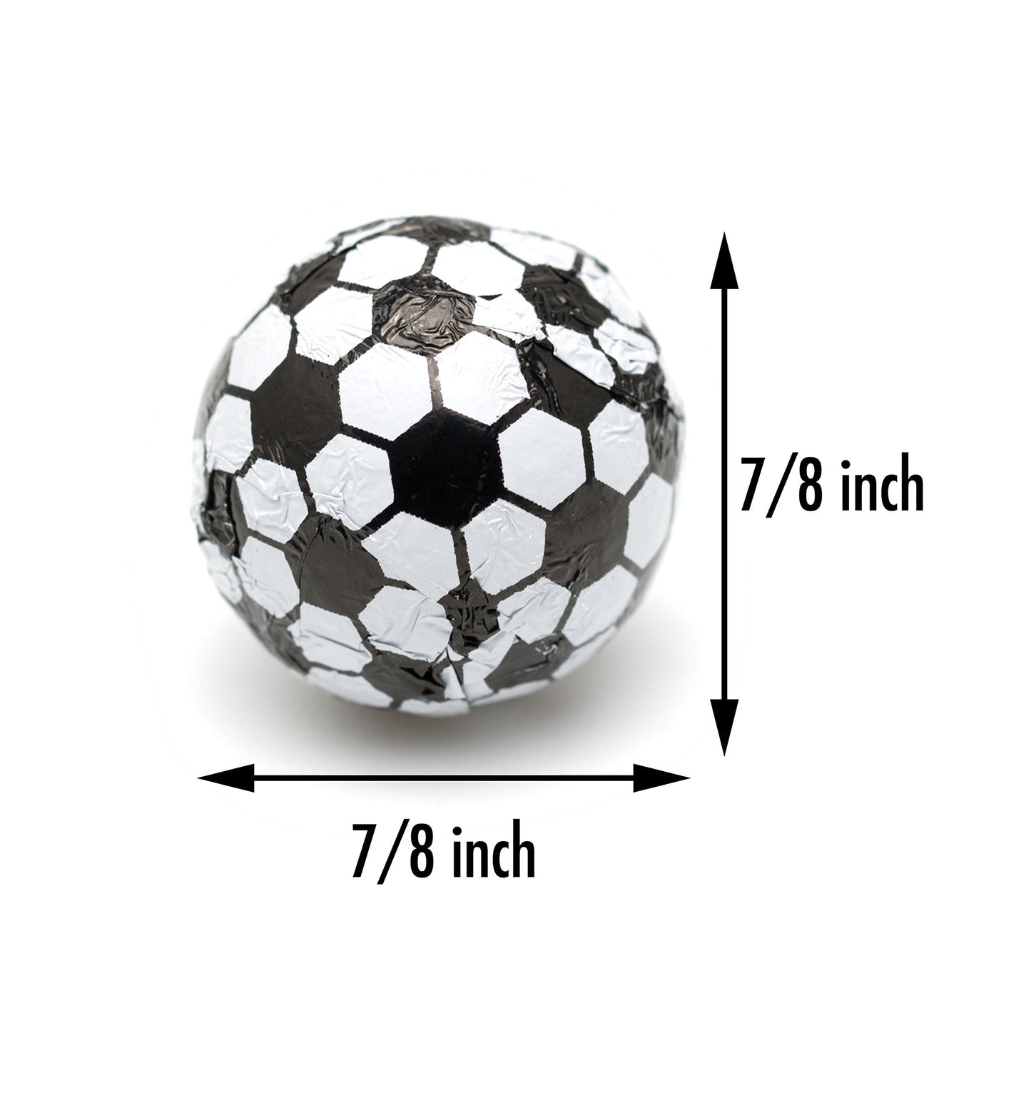 CandyOut Chocolate Soccer Balls 2 Pound - Foil Wrapped Chocolate Candy in Sealed Bag