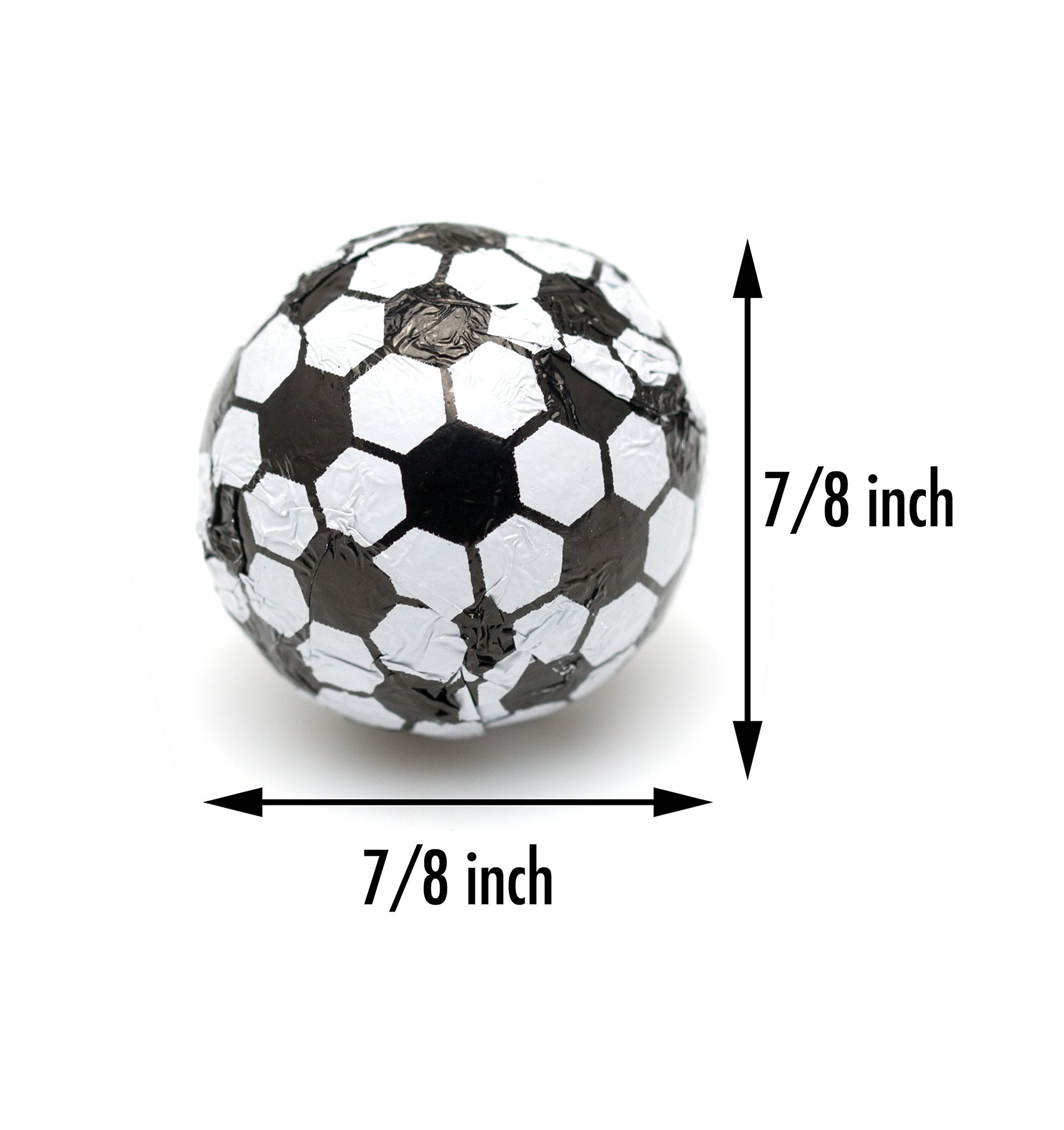 CandyOut Chocolate Soccer Balls 2 Pound - Foil Wrapped Chocolate Candy in Sealed Bag