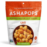 AshaPops Chili Flavored Popped Water Lily Seeds - Gluten-Free, Vegan, Paleo, Nut-Free, Corn-Free, Soy-Free, Non-GMO, Delicious Plant-Based Crunchy