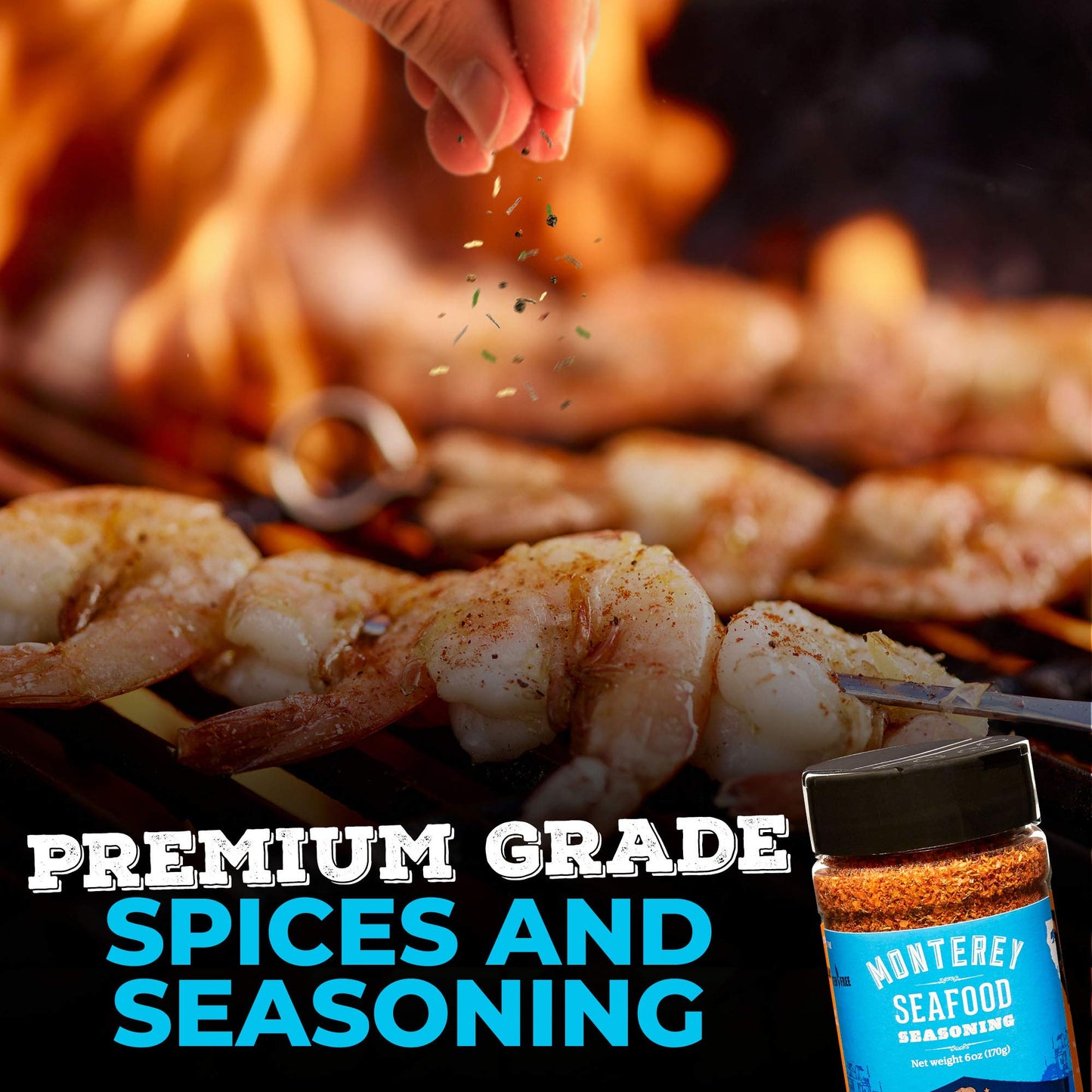 California Rancher Seafood Seasoning, 6oz | Lemon Dill Pepper Salt Blend, Coarse Texture, Gluten-Free, MSG-Free | For Salmon, Shrimp, Fish, Balanced