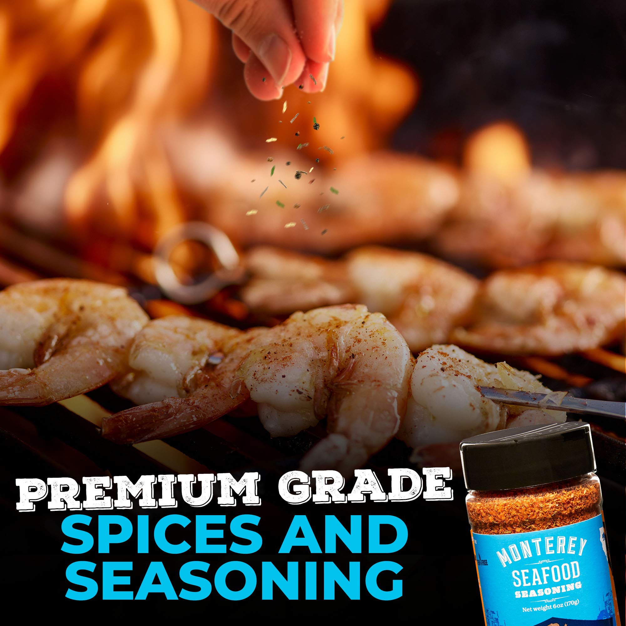 California Rancher Seafood Seasoning, 6oz | Lemon Dill Pepper Salt Blend, Coarse Texture, Gluten-Free, MSG-Free | For Salmon, Shrimp, Fish, Balanced