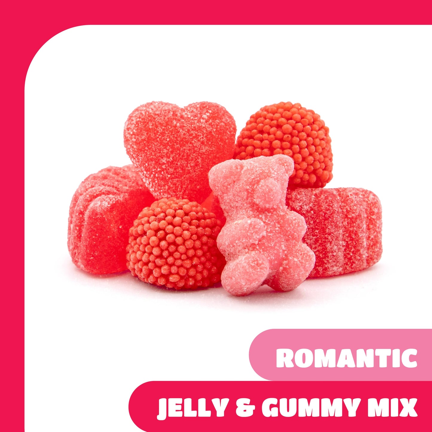 Gummy Candy Mix - 2 Pound Pack - Mother's Day Candy Assortment - Tutti-Frutti Gummi Bears, Cherry Slices, Strawberry Gummy Berries, Cherry Hearts