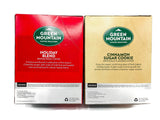 Cinnamon Sugar Cookie and Holiday Blend K-Cups Coffee Variety Pack of 2 Boxes - 24 Ct Each, 48 Ct Keurig Single Serve KCup Pods Total - Limited