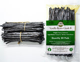 50 Aromatic Tahitian Vanilla Beans for Making Vanilla Extract, Grade B Vanilla Beans, 5-5.5 inches, Perfect Homemade For Baking and Cooking (50 Beans)