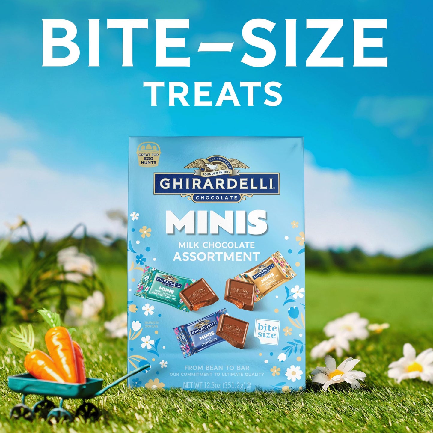 GHIRARDELLI Minis Milk Chocolate Assortment, 12.3 oz Bag