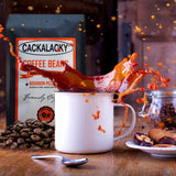 Cackalacky Famously Original Bourbon Pecan Pie Coffee Beans - 12 oz Bag - Signature Medium Roast, Gourmet Flavored Coffee with Toasted Nuts, Dark