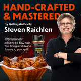 Steven Raichlen's Planet Barbecue Gourmet BBQ Rubs & Spices Gift Box 3 Pack- Grill Seasonings Set with International Flavors- Summer Cookout Essential