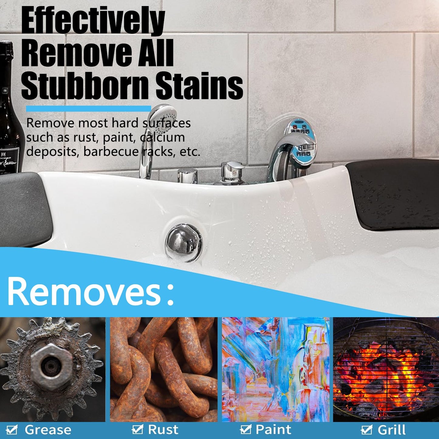 Qiveaory 2024 New Upgrade Toilet Cleaning Screens Toilet Cleaner Hard Water 5.5 x 4 Inch Flexible Scrubbing Pads Remove Calcium Deposits Carbon Rust
