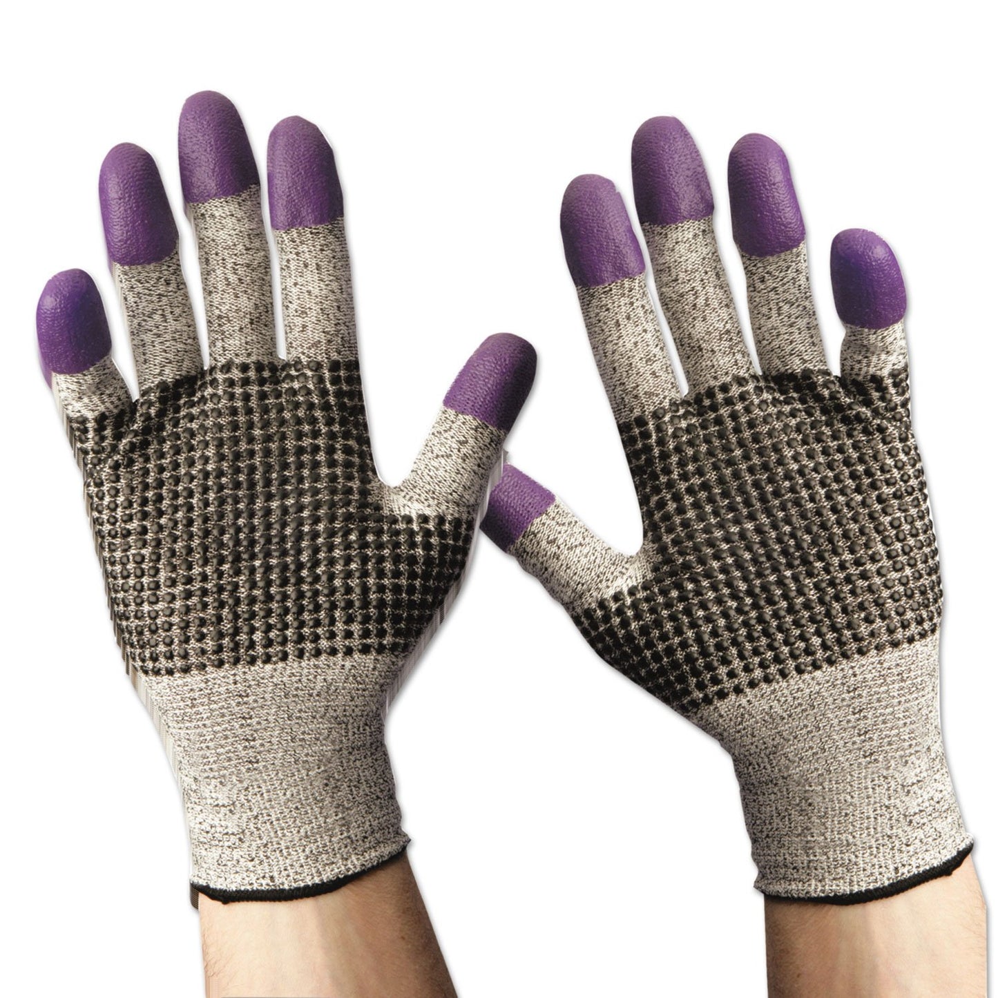 Jackson Safety 97432CT G60 Purple Nitrile Gloves Large/Size 9 Black/White 12 Pair/Carton