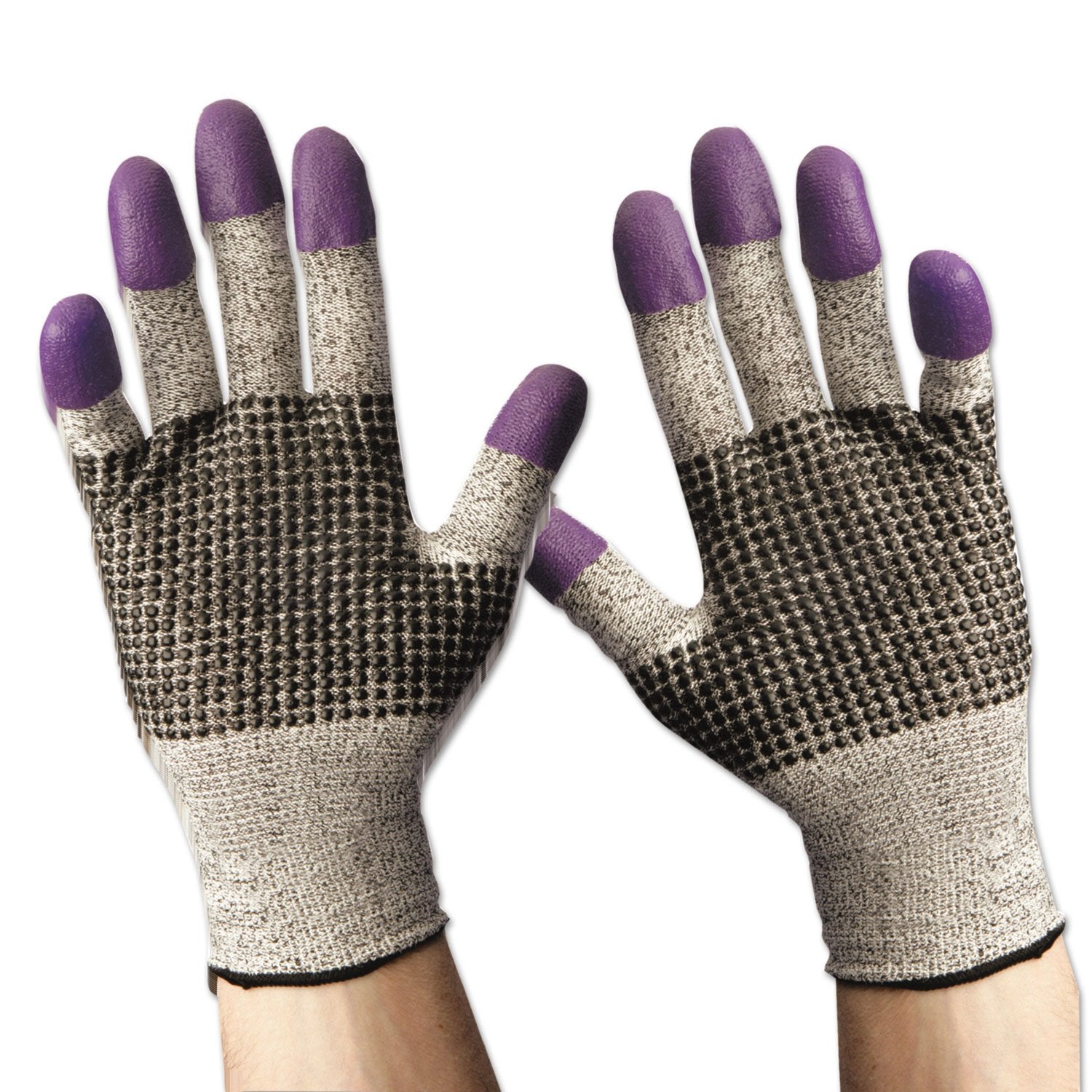 Jackson Safety 97432CT G60 Purple Nitrile Gloves Large/Size 9 Black/White 12 Pair/Carton