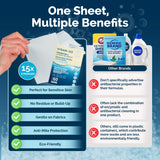 Steam & Go 5-in-1 Premium+ Dissolvable Laundry Detergent Sheets - Boutique Hotel Scent, 30 Count