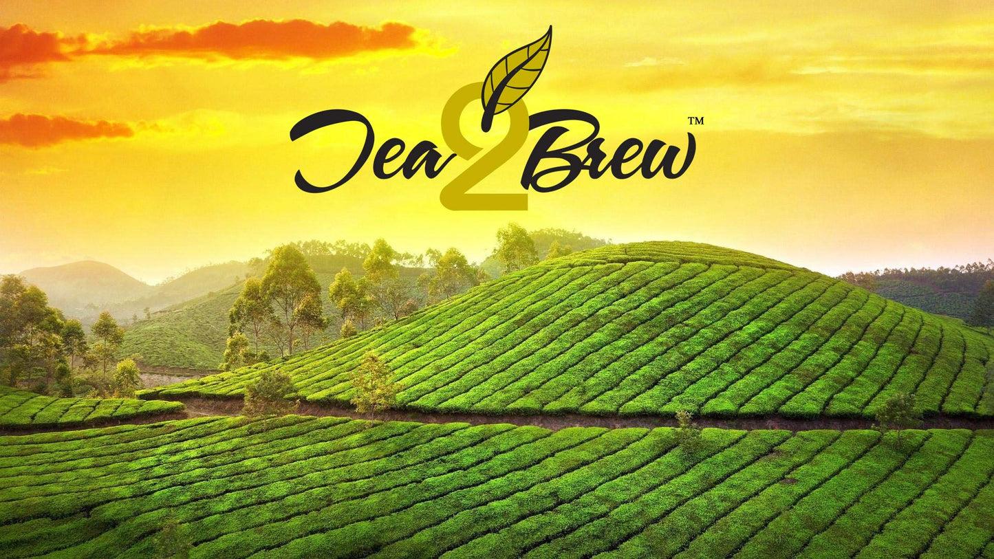 Tea2Brew | Garden Rose & Single Estate Breakfast Tea | Pure Ceylon Black Teas | Garden fresh and antioxidant rich | Loose leaf 100 gr (3.5 oz) Pouch |
