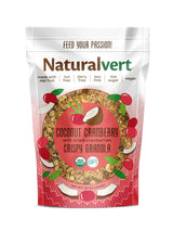 Naturalvert Coconut Cranberry Granola, 12 oz - Organic, Gluten-Free, Vegan, Allergen-Friendly