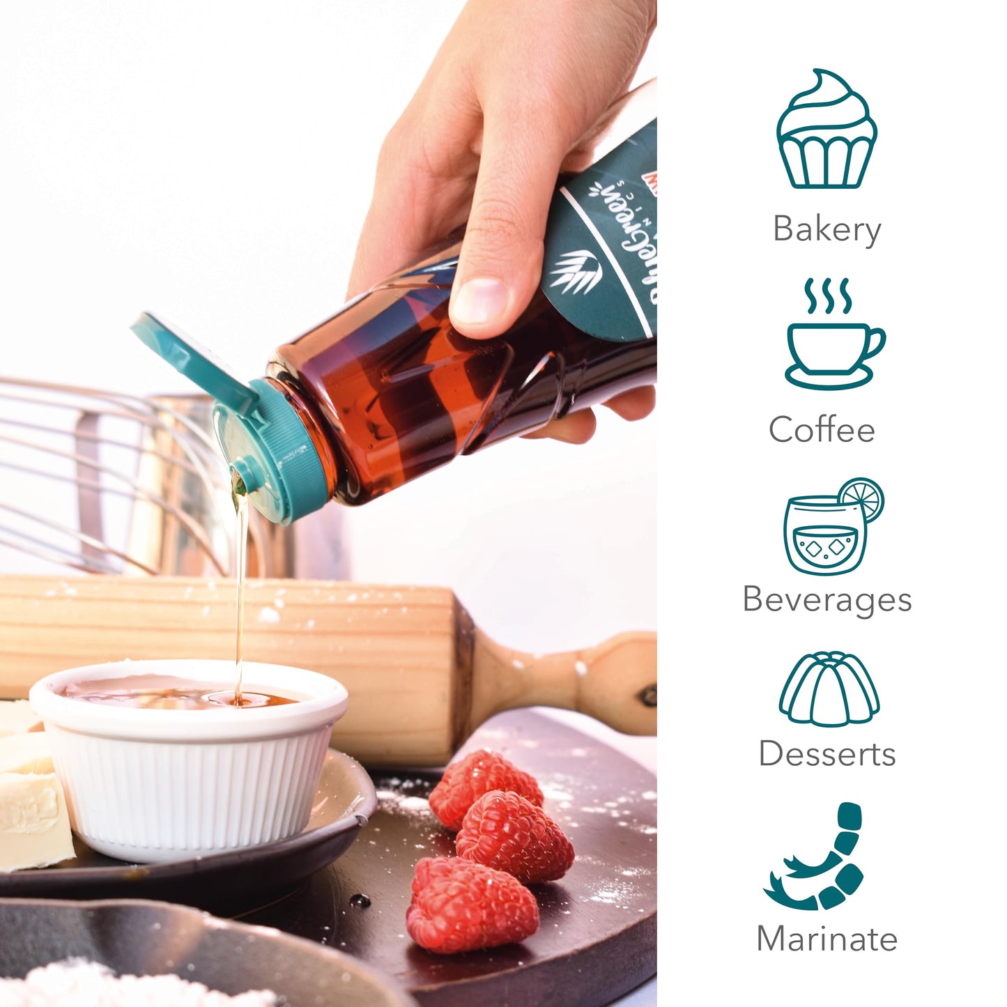 BLUE GREEN ORGANICS Light Blue Agave Nectar - 16 oz Organic Natural Sweetener - Low Glycemic & Non-GMO Squeeze Bottle