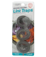 Brite Concepts Stainless Steel Washing Machine Lint Traps: Washer Hose Lint Remover with Cable Ties - 3 Count Per Pack