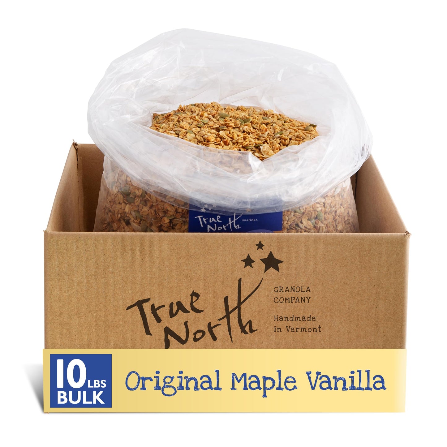 True North Granola - Maple Vanilla Granola, Low Carb, Nut Free and Non-GMO, Bulk Bag, 10 lb.