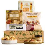 Harry & David Snack Box, Snack Gift Basket & Care Package For All Occasions, Food Gift Baskets For Women & Men, Includes Caramel Popcorn, Smoked