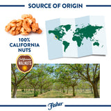 Fisher Chef's Naturals Walnut Halves & Pieces 16 oz, 100% California Unsalted Walnuts for Baking & Cooking, Healthy Snacks for Adults, Resealable Bag