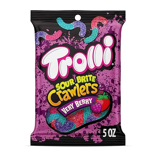 Trolli Sour Brite Crawlers, Very Berry Flavor, 5 Ounce