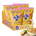 Party of Pad Thai Popcorn - Flavored Gluten-Free Snack Made from Veggie Ingredients, Individually Wrapped, Salted Variety Bags for Sharing, Movie