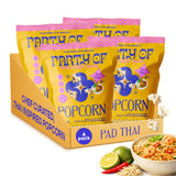 Party of Pad Thai Popcorn - Flavored Gluten-Free Snack Made from Veggie Ingredients, Individually Wrapped, Salted Variety Bags for Sharing, Movie