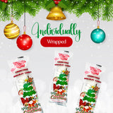 30 Pack Christmas Candy Bracelets - Individually Wrapped Holiday Themed Designs & Delicious Flavor -Bulk Christmas Candy Use For Stocking Stuffers