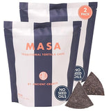 MASA Chips Blue Corn Tortilla Chips Cooked in Beef Tallow - Seed Oil Free Snack, 2pk×5 oz each- Handmade with Only Naturally Grown Blue Corn & Sea