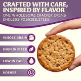 Nestle Fitness Thins Kalamata Olive Crackers (2-Pack) - Whole Grain, Kosher Certified, 100 Calories Per Serving - Perfect for Pairing with Dips