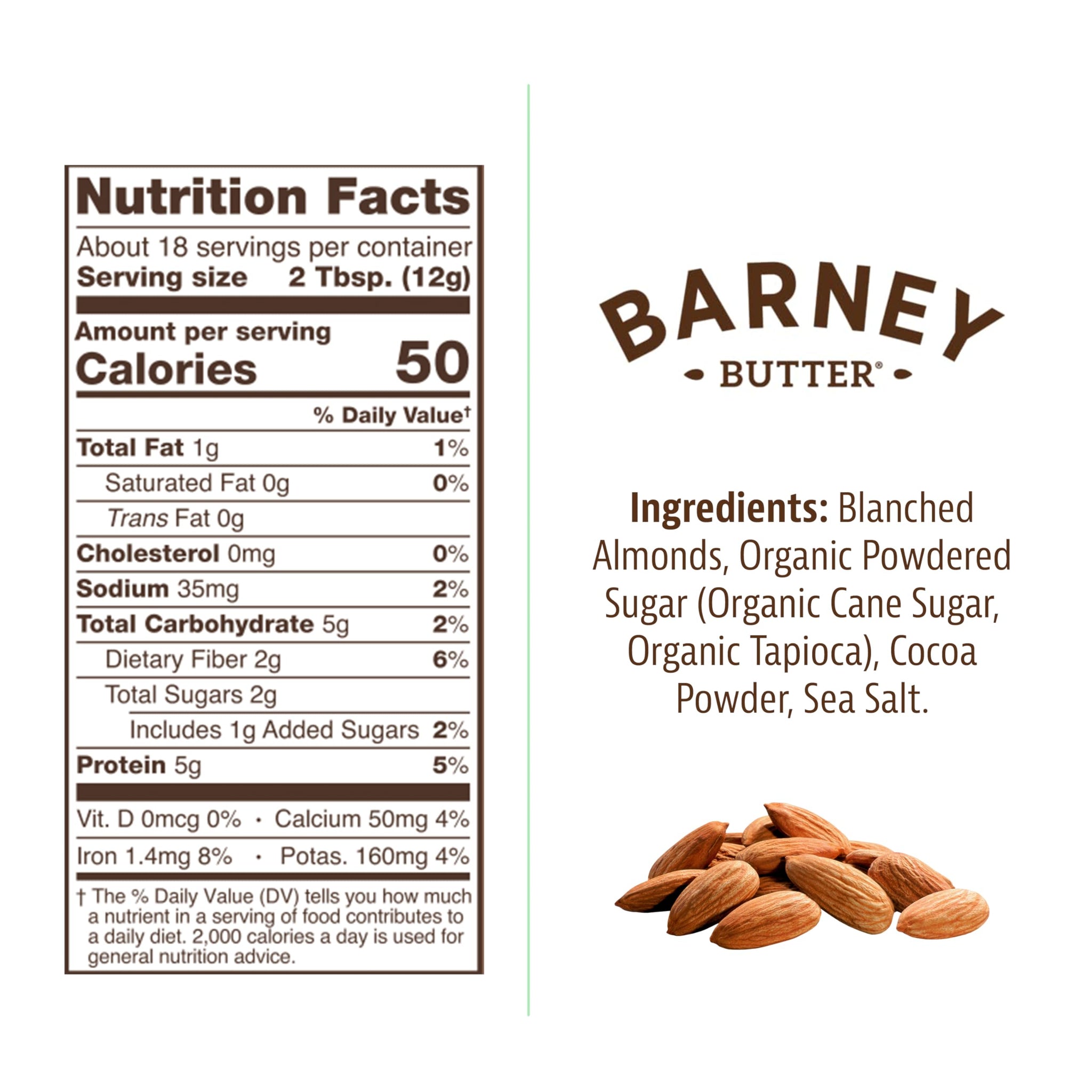 Barney Butter Powdered Almond Butter, Chocolate, 8 Ounce Jar, Non-GMO, Gluten Free, Keto, Paleo, Vegan