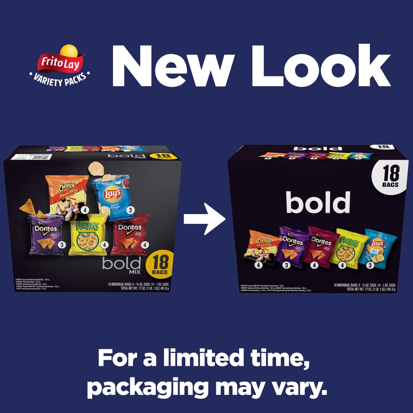 Frito-Lay Bold Mix Variety Pack (18 Count)
