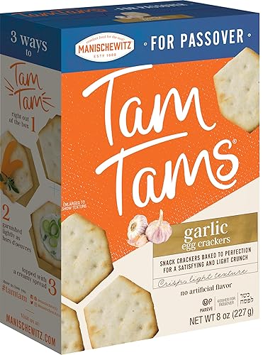 Manischewitz Garlic Tam Tam, KFP, 8 oz
