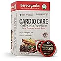 Cardio Care Organic Coffee Pods - Probiotic Coffee with Cacao, Ginger, Turmeric & Cinnamon - Healthy Superfood, Mold Free, Vegan, Gluten Free