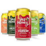 Yes Honey Sparkling Tea & Soda Variety Pack, 5 Flavors, 11oz Cans, 100% Honey-Sweetened, Functional Teas & Caffeine-Free Sodas, Alpha Gal Friendly