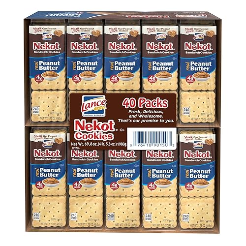 Lance Nekot Peanut Butter Cookies - 1.75 Ounce (Pack of 40)