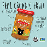 Crofters Fruit Spread Organic Premium Apricot, 16.5 oz
