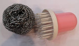 8 Pack Stainless Steel Scourer with a Free Handle
