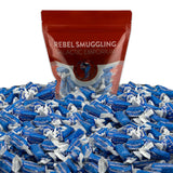 Vanilla Midgees Halloween Candy Fruit Chews Bulk 2lbs bag of Blue Individually Wrapped Candies by Rebel Smuggling Galactic Emporium