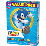 Sonic The Hedgehog Fruit Flavored Snacks, Treat Pouches, Gluten Free Snack, Value Pack, 22 Ct, 17.6 oz