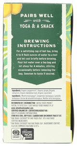 Whole Foods Market, Organic Mint Ginger Herbal Tea, 20 Count