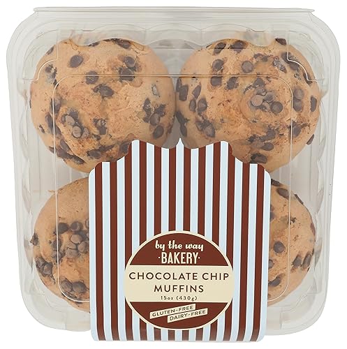 By the Way Bakery Chocolate Chip Muffins 4 Count, 14 OZ