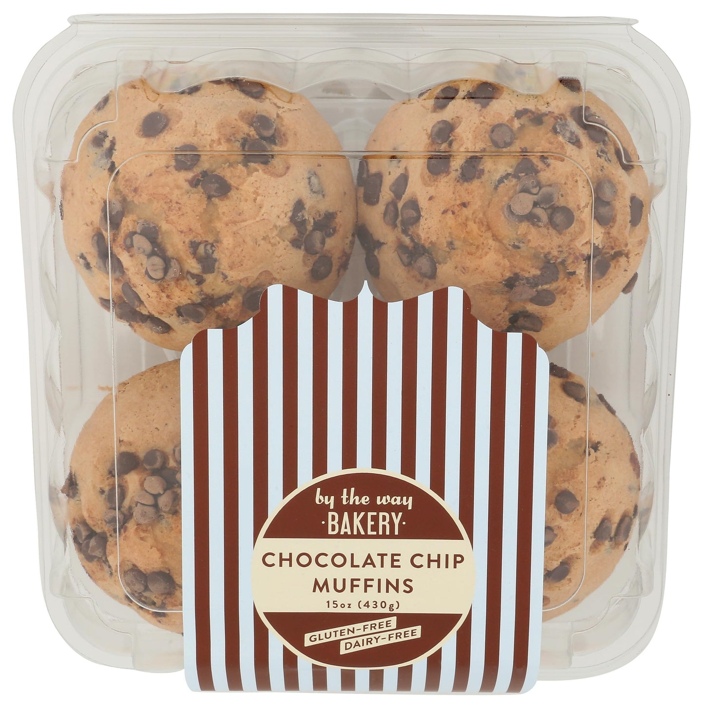 By the Way Bakery Chocolate Chip Muffins 4 Count, 14 OZ