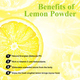 (226g/3pack?,Organic Lemon Juice powder, Natural Fruit Powder, Cold Pressed Lemons Source, No Sugar & Additives, Great Flavor for Drinks, Smoothie