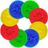 DecorRack 6 Mesh Scourers, Premium Non-Scratch Plastic Scourers, Stain Removing Cleaning Scrubber, for Kitchen Garage Bathroom (Pack of 6)