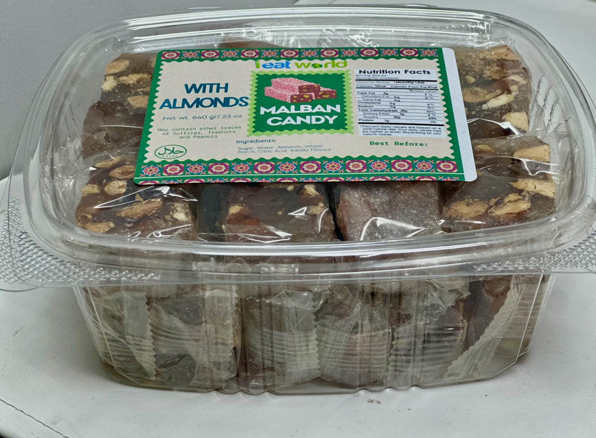 IEATWORLD Premium Malban & Nougat Candy Assortment - 12 Varieties of Nut & Fruit Flavors | Authentic Middle Eastern Halal Sweets, Perfect for Gifting